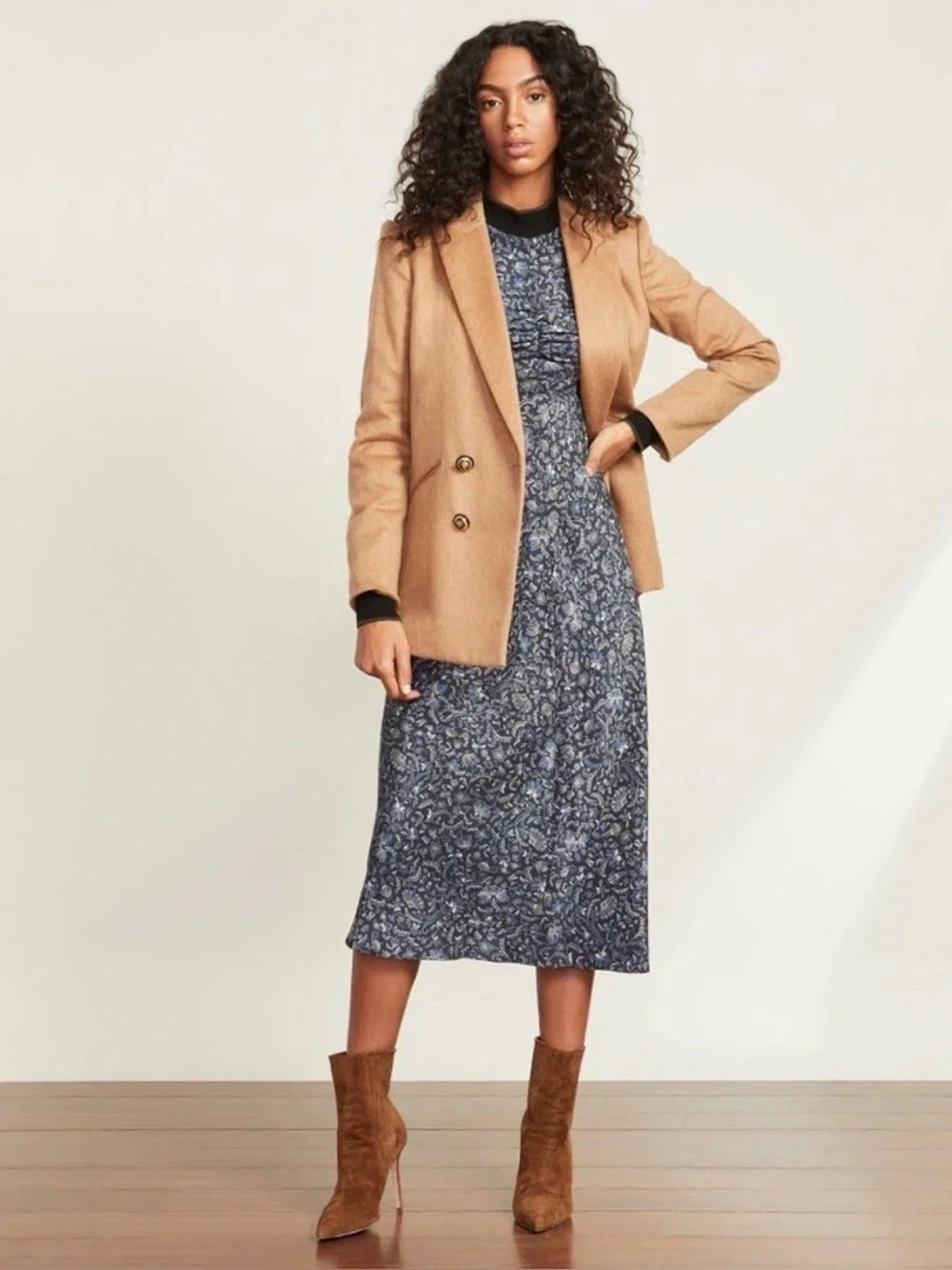 The Veronica Beard Reema Vine Women's Silk Floral Midi Dress - Size 6
